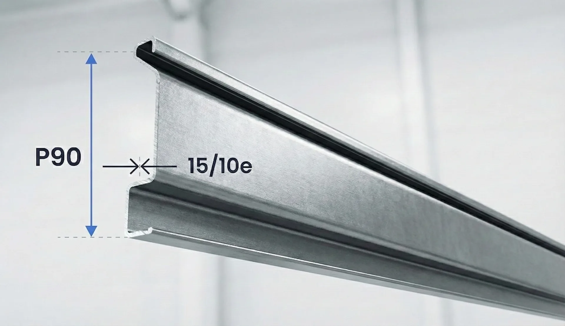 Lames pleines P90 rideau metallique